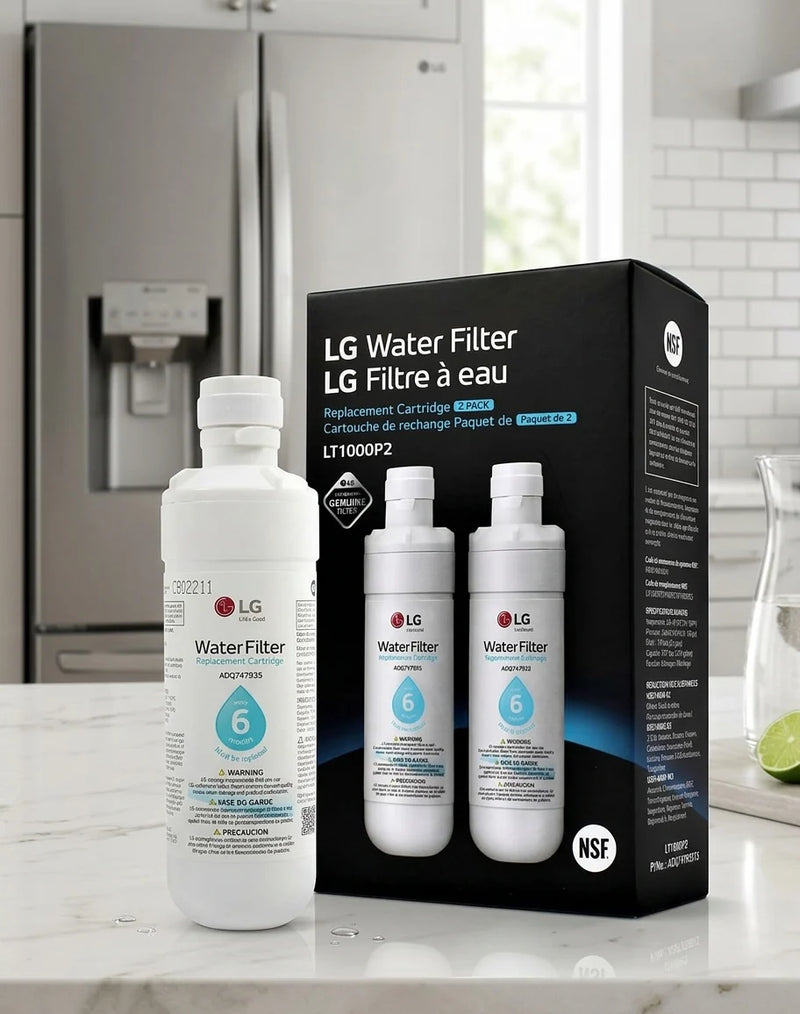 LG LT1000P Refrigerator Water Filter – 2-Pack
