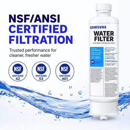 SAMSUNG Genuine HAF-QIN Refrigerator Water Filter (DA97-17376B) - 1 Pack