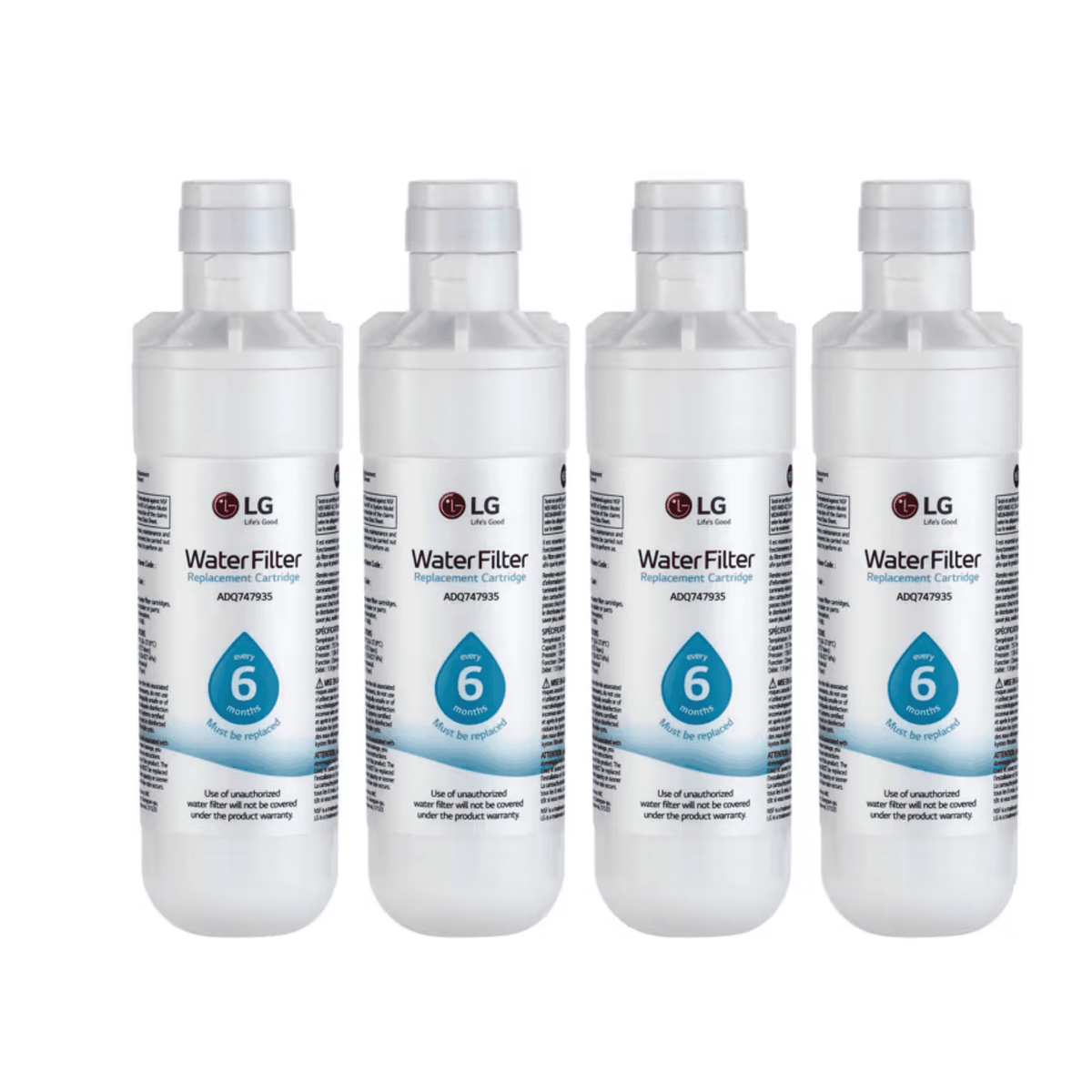 LG LT1000P Refrigerator Water Filter – 4-Pack