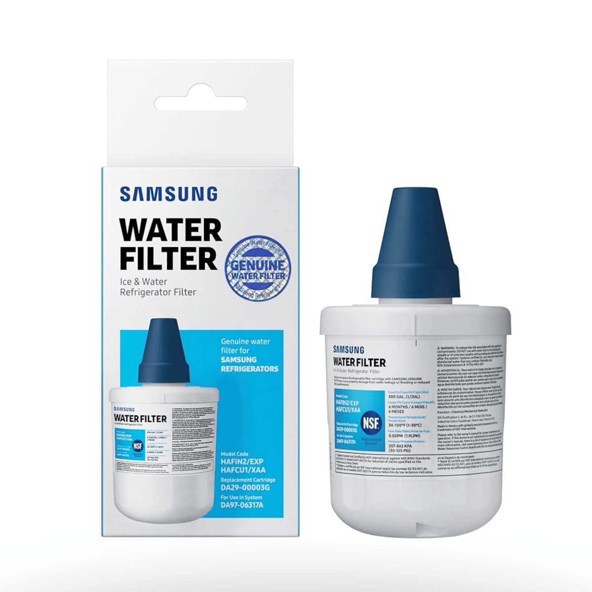 Samsung Water filter - DA29-00003G Refrigerator HAFIN2/EXP Water Filter
