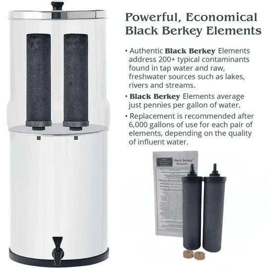 Berkey Authentic Black Berkey Elements BB9-2 Filters for Berkey Water Systems
