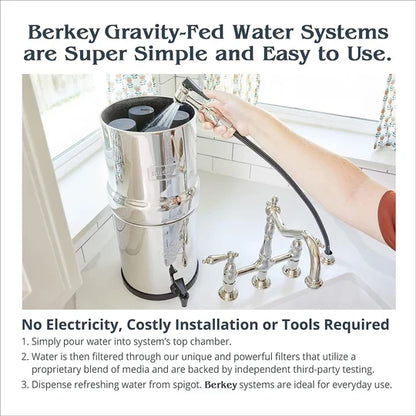 Berkey Authentic Black Berkey Elements BB9-2 Filters for Berkey Water Systems