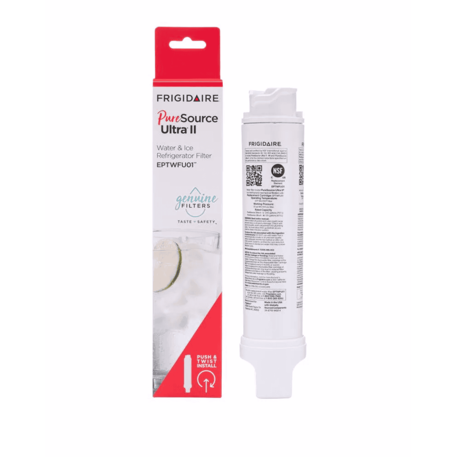 Frigidaire PureSource Ultra II Water Filter, EPTWFU01, Reduces 99% Contaminants - Image 2